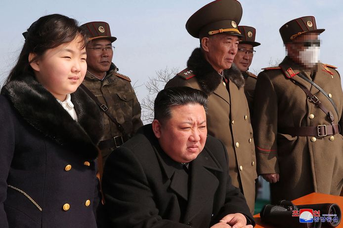 De Noord-Koreaanse leider Kim Jong-un.