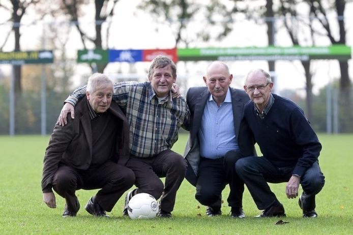 De helden van Loil: Ton Bolder, Ton van Dinter, Theo Ankersmit en Herman Jansen. Foto: Jan van den Brink