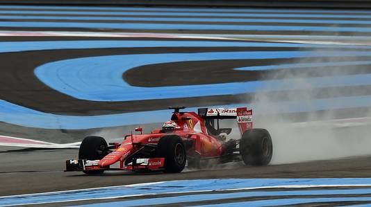 Kimi Räikkönen test in 2016 op het circuit van Paul Ricard