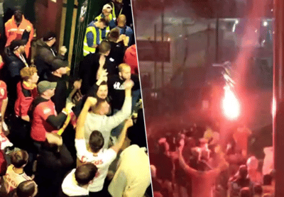 Hallucinante beelden: hooligans van Anderlecht en Standard bekogelen elkaar met vuurpijlen, spelers RSCA zitten vast in het stadion