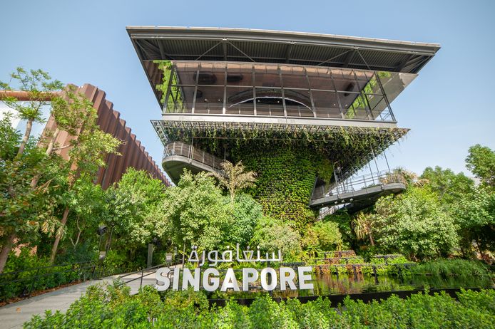 Het paviljoen van Singapore.