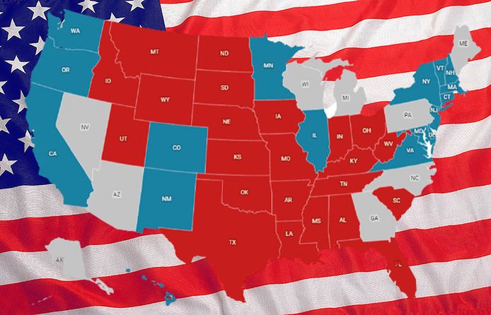 In Kaart Bekijk Hier Alle Uitslagen Van De Amerikaanse Verkiezingen Vs2020 Hln Be