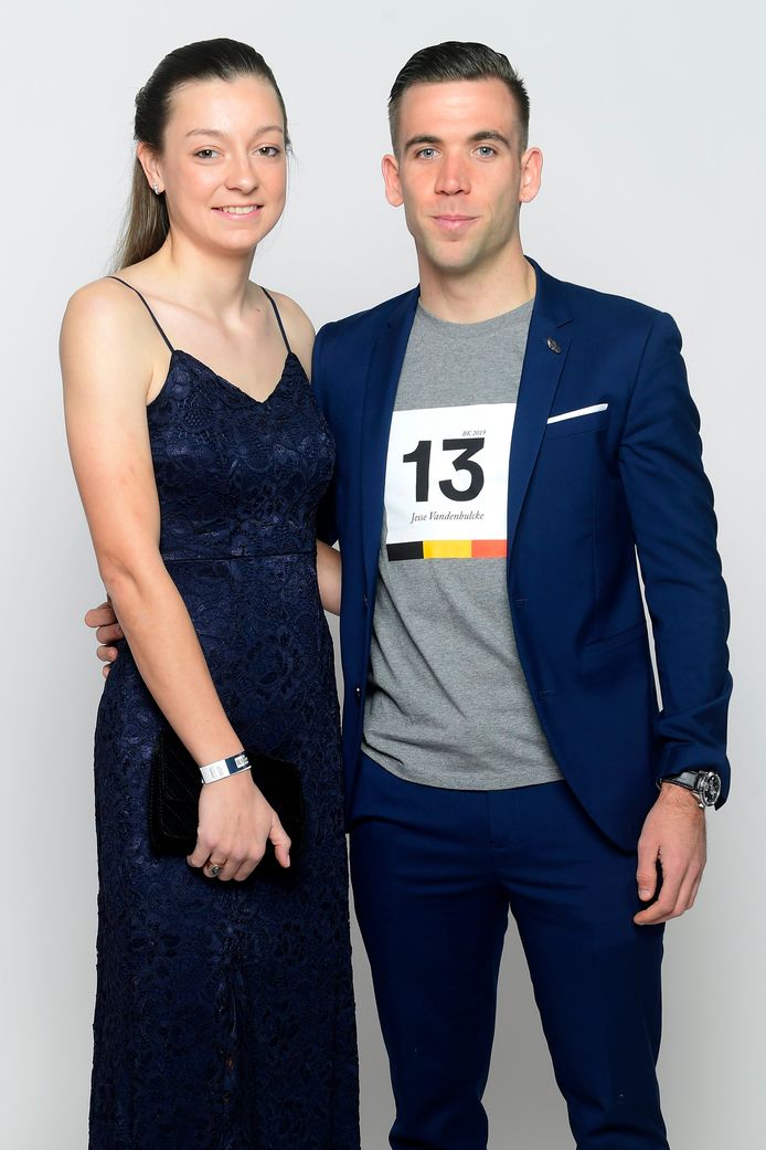 Belgisch kampioene Jesse Vandenbulcke en haar partner Giovanni