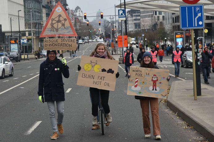 Klimaatmars in Brussel.