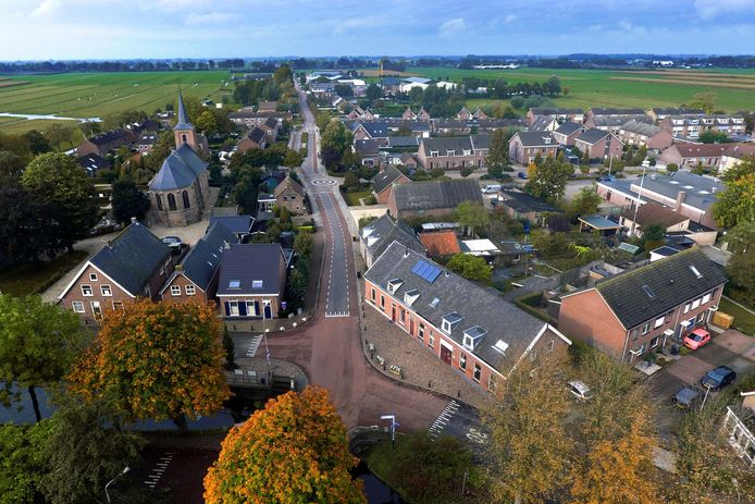 Luchtfoto van Nieuwland.