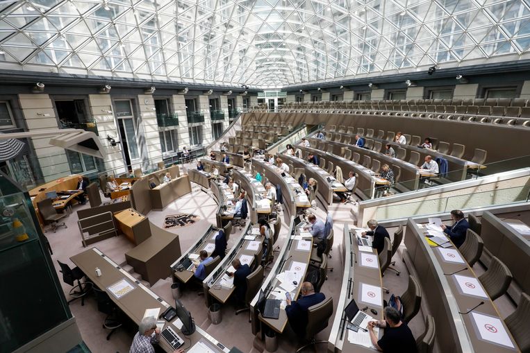 Het Vlaams parlement in Brussel.