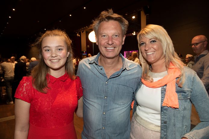 Chris Van Tongelen met zijn partner Annelies en zijn dochter Lila-Jane.