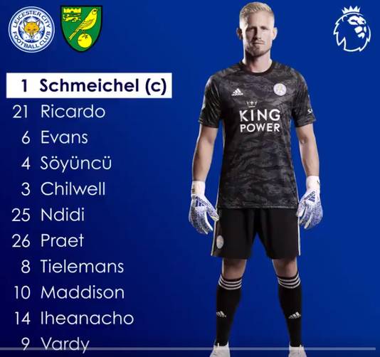 Opstelling Leicester