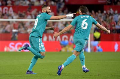 Van 2-0 naar 2-3 in Sevilla: Real in kampioenenmodus na goals Rodrygo, Nacho en onvermijdbare Benzema