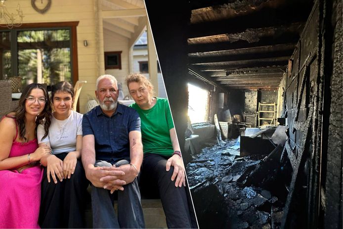 De woning van het gezin Singh uit Bredene werd maandag verwoest door een brand.
