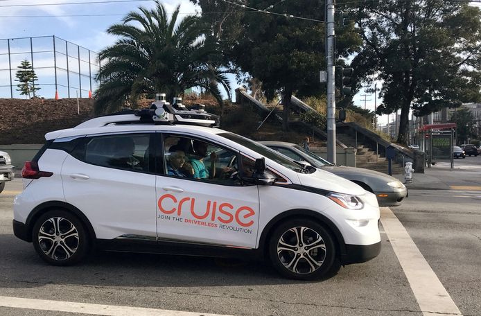 In San Francisco rijden al autonome taxi's rond.