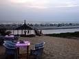 Het strand van Mandrem in Goa, waar de Nederlandse in een yogaresort verbleef