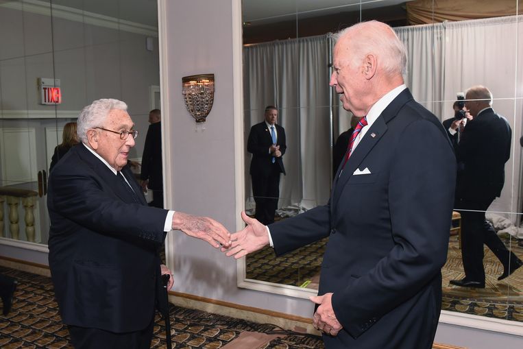 'Wat president Biden nu doet in Oekraïne, is precies wat Richard Nixon en ik van plan waren in Vietnam.' Beeld WireImage