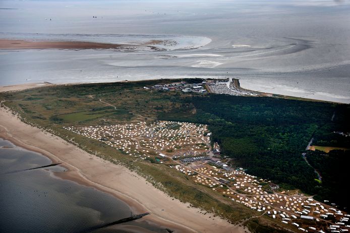 Luchtfoto van Vlieland.
