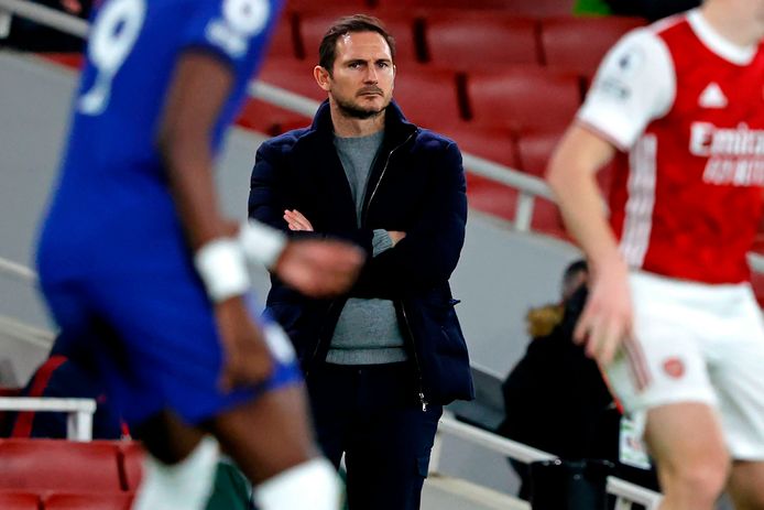 Frank Lampard zag Chelsea met 3-1 verliezen van Arsenal.