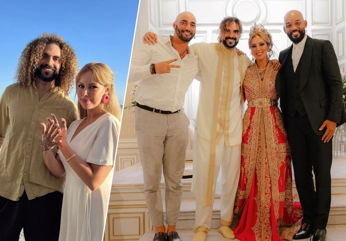 Will Smith aanwezig op het huwelijk van Adil el Arbi en Loubna Khalkhali.