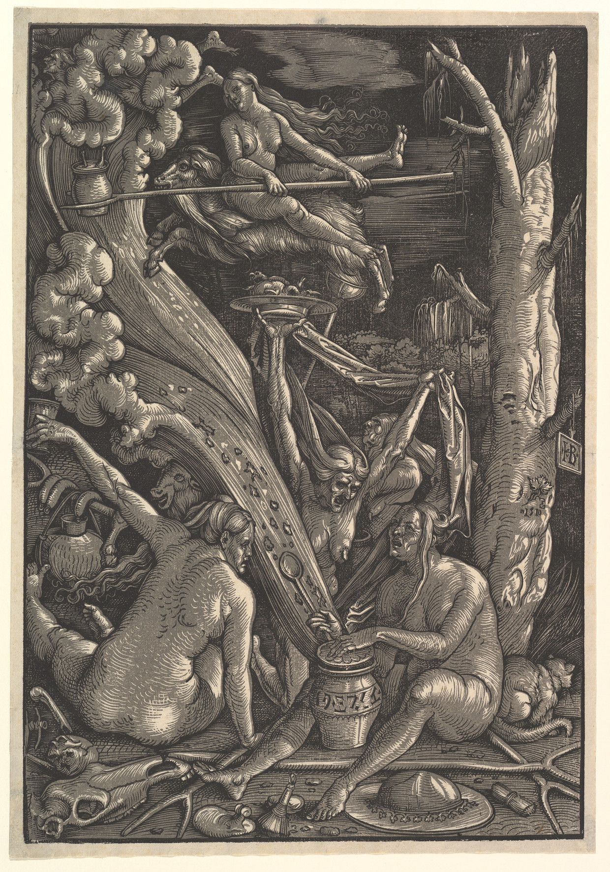 De heksen, door Hans Baldung (1510). Beeld The Metropolitan Museum of Art