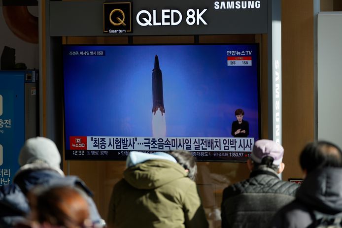 Noord-Korea schiet geregeld projectielen de lucht in, waaronder raketten.