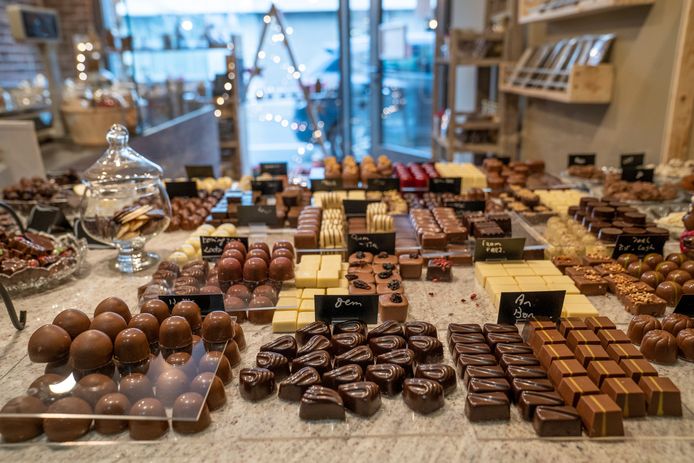 Maar liefst veertig soorten pralines heeft Mieke te bieden