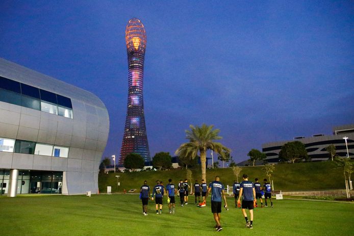 De spelers van Club Brugge logeerden vorig jaar in The Torch, een hotel met vijf sterren van meer dan 300 meter hoog.