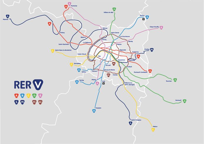 Het netwerk van 650 kilometer aan fietspaden, -straten en -snelwegen.