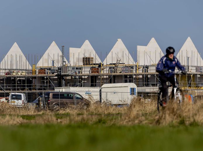 Woningen in aanbouw in een woonwijk. Foto ter illustratie.