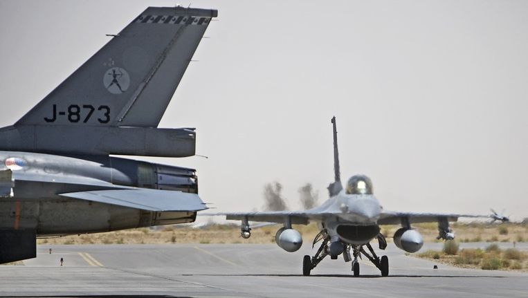 Nederlandse F16's in Kandahar. Beeld anp