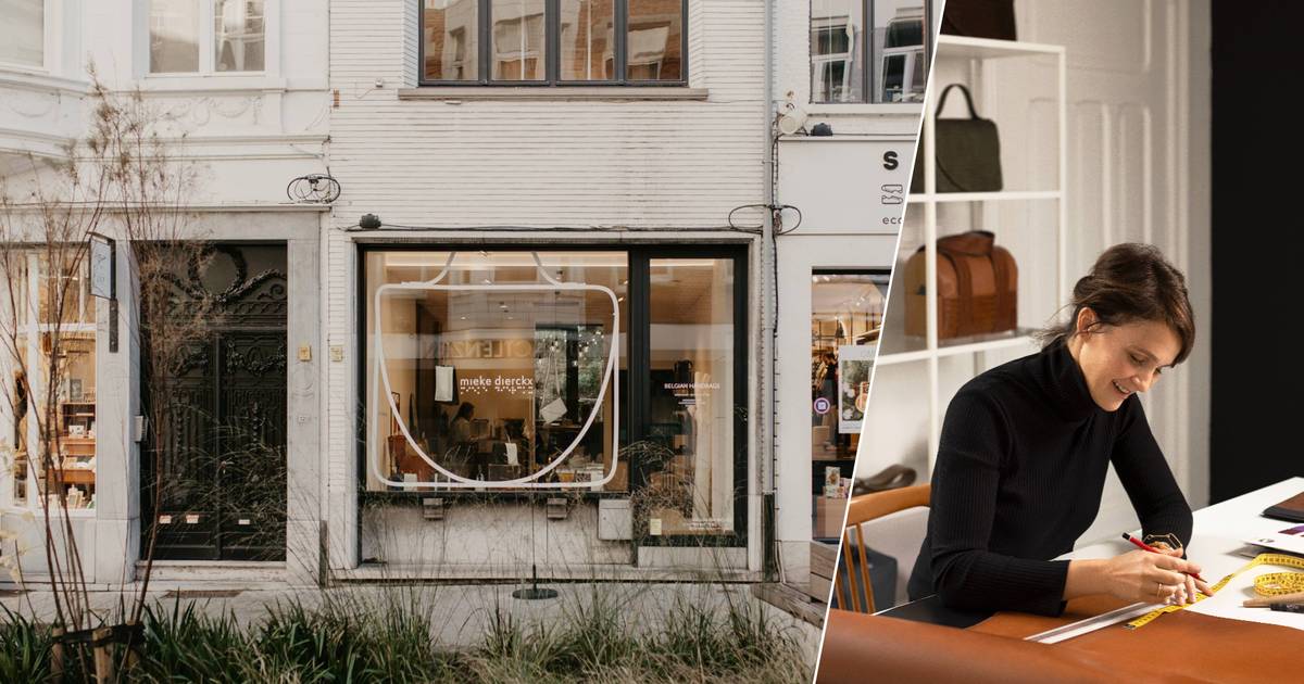 JUST OPENED.  Bag designer Mieke Dierckx opens a permanent store in Mechelen