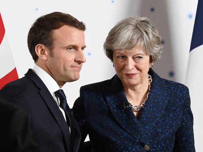 Macron en May tekenen nieuw akkoord over grenscontroles voor immigranten