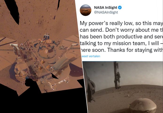 NASA neemt (bijna) afscheid van Marslander InSight.