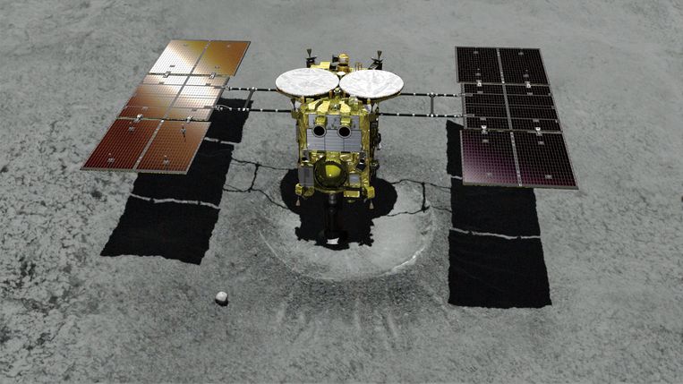 Computerbeeld van Hayabusa2