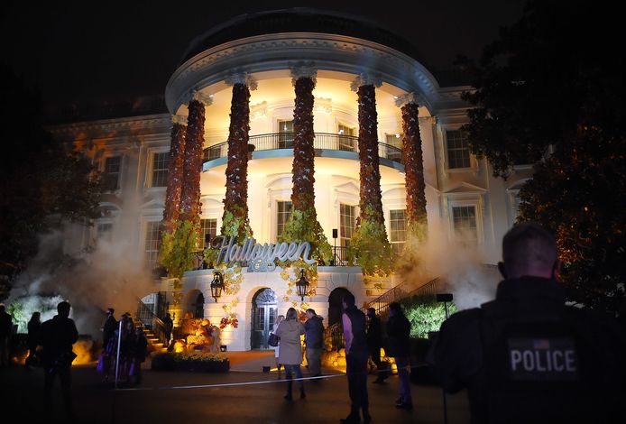 Vorig jaar vonden er wel halloweenfeestelijkheden plaats aan het Witte Huis.