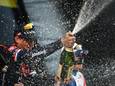 Mathieu van der Poel vierde vorig jaar feest op het podium van de Ronde van Vlaanderen.