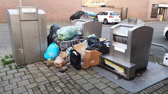 Afval de wijk Fellenoord in Breda (foto uit 2018)