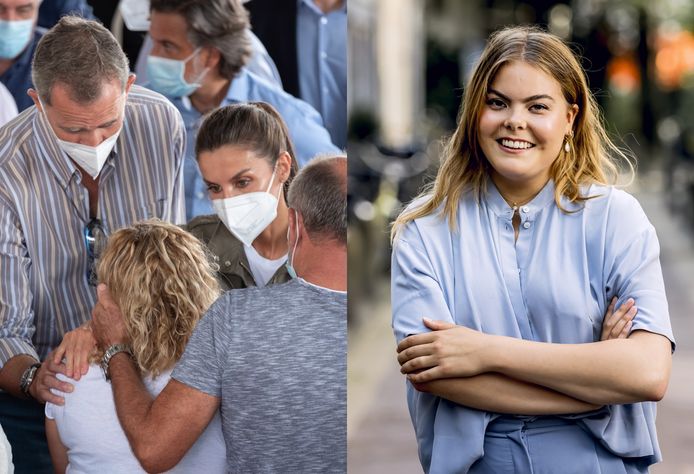 Koning Felipe en Letizia van Spanje en gravin Eloise.