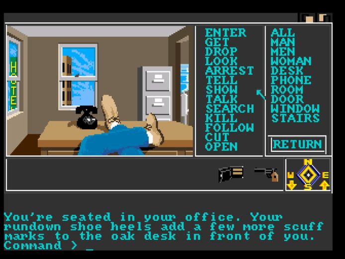 'Borrowed Time' was een adventuregame van het inmiddels tot een miljardenbedrijf uitgegroeide Activision.