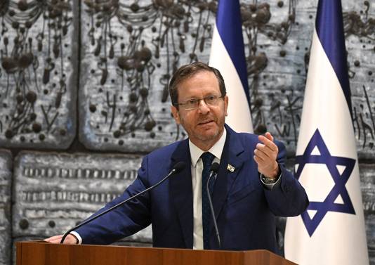 De Israëlische president Isaac Herzog.