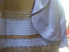 Jurk blauw goud uitleg top