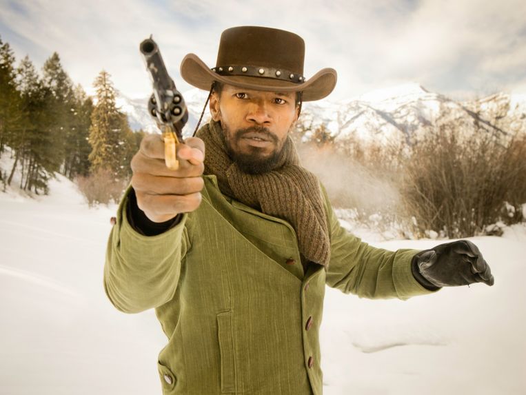 Jamie Foxx speelt de hoofdrol in 'Django Unchained'. Beeld rv