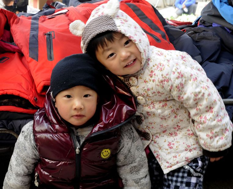 Twee Chinese kinderen Beeld ANP