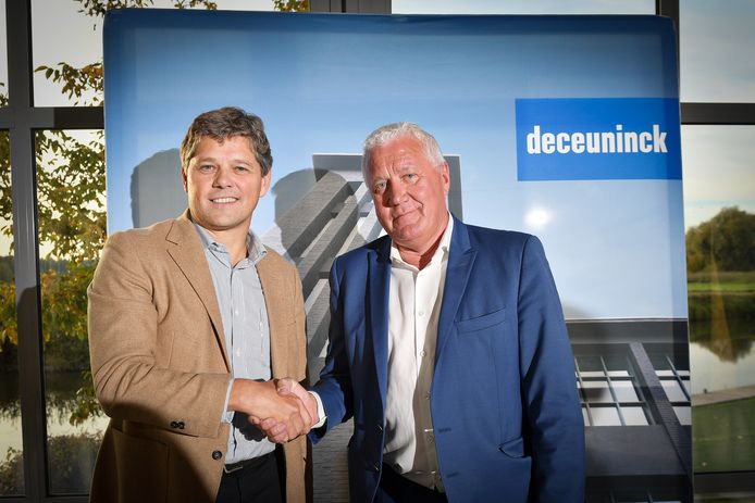 Deceuninck-CEO Francis Van Eeckhout en Patrick Lefevere.