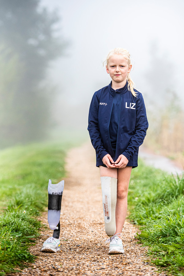 De achtjarige Lizzie van der Bas uit Boskoop.