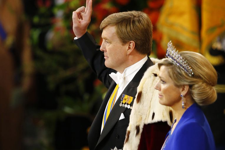 De inhuldiging van Willem-Alexander. Beeld Getty Images