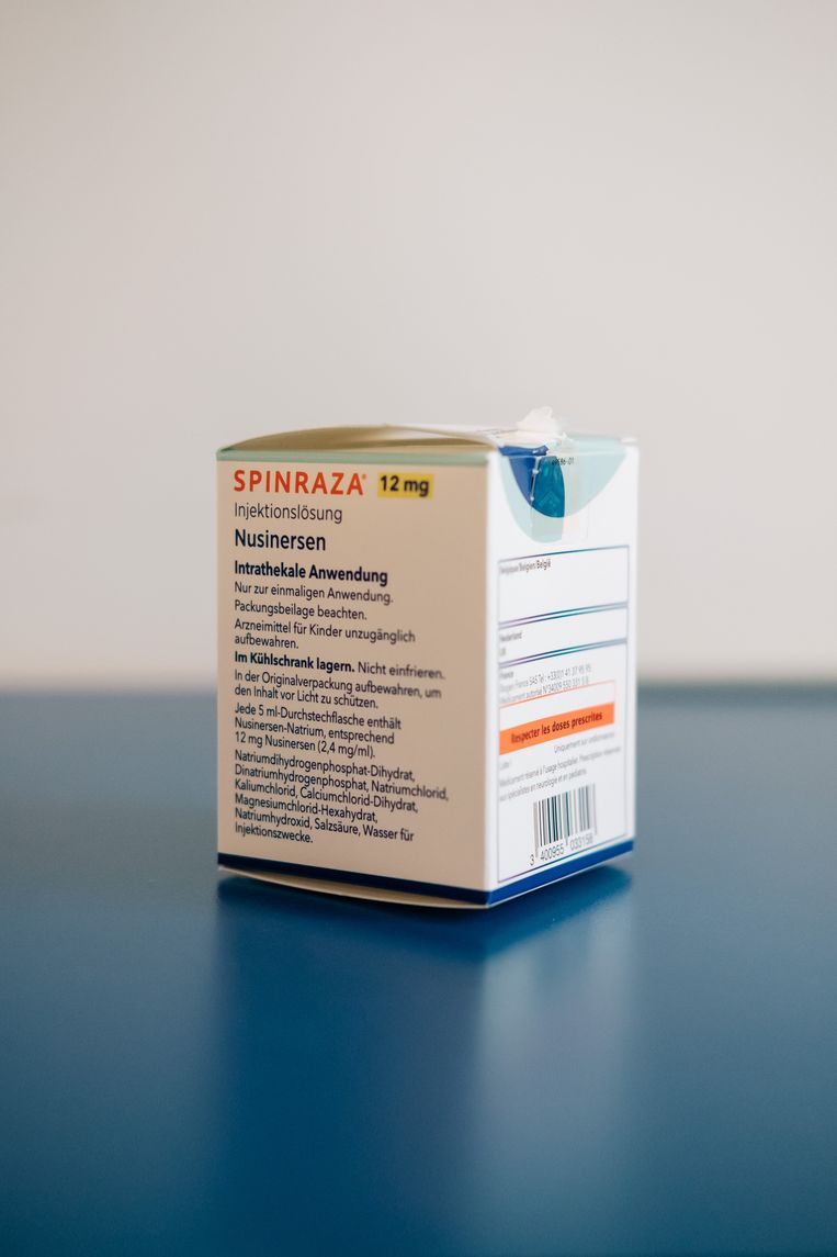 Spinraza geldt als een van de duurste medicijnen ter wereld. De officiële kostprijs voor één injectie: ruim 88.000 euro. Beeld Wouter Van Vooren