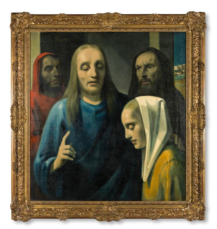 Han van Meegeren, Christus en de overspelige vrouw, 1942. Beeld Museum de Fundatie (langdurig bruikleen van de Rijksdienst voor het Cultureel Erfgoed) Zwolle, Heino / Wijhe