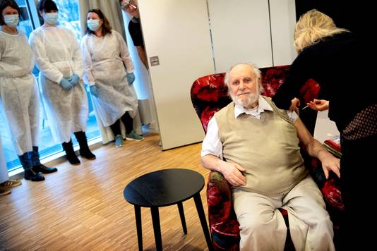 Vaccinatie in een Deens rusthuis