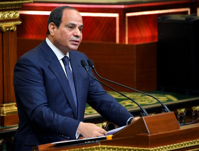 De Egyptische president Abdel Fattah Al Sisi.