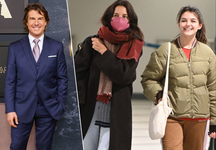 Tom Cruise, Katie Holmes en hun dochter Suri.