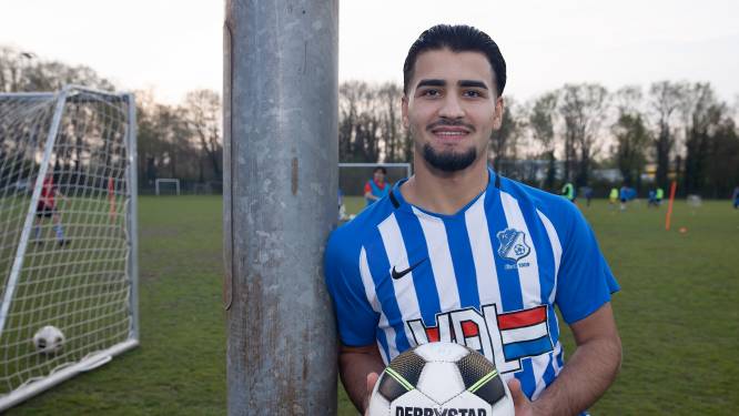 Wael Nasser van FC Eindhoven AV zoekt het hogerop bij Nuenen