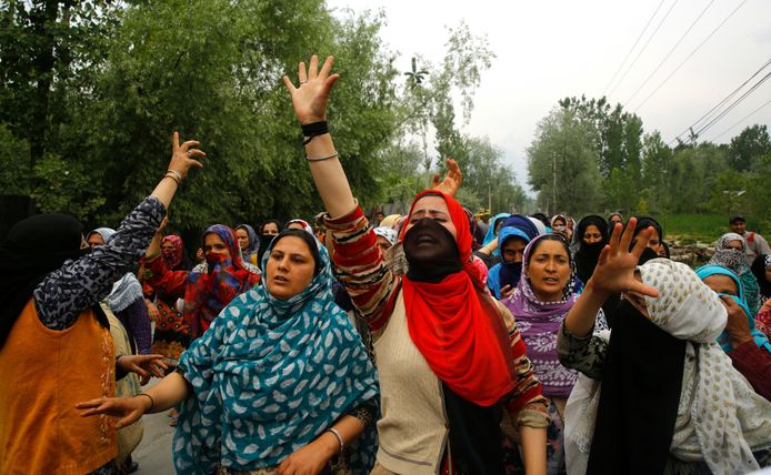 Protest in Kashmir: demonstranten willen gerechtigheid voor het 3-jarig slachtoffer van verkrachting